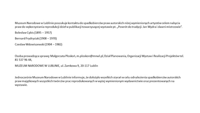 MN w Lublinie spadkobiercy Wydra